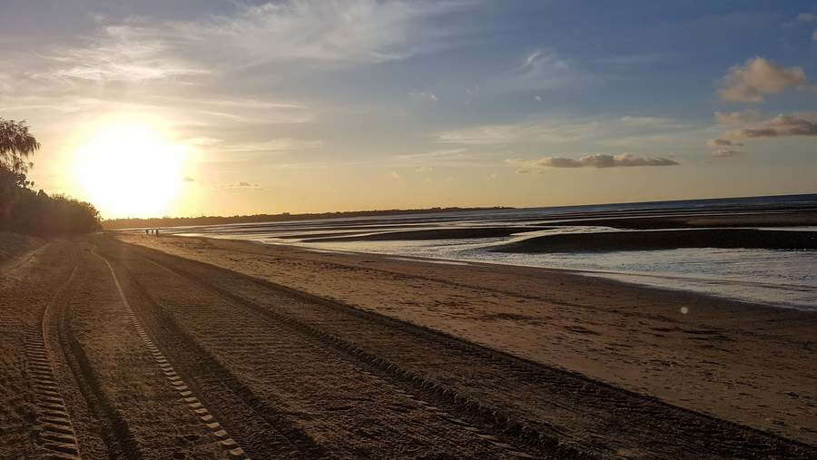 Sunset From Pialba Beach Hervey Bay