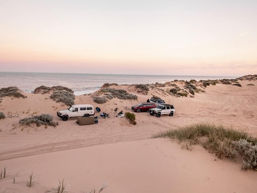 beach camping