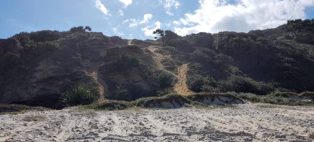 Camping at Double island point