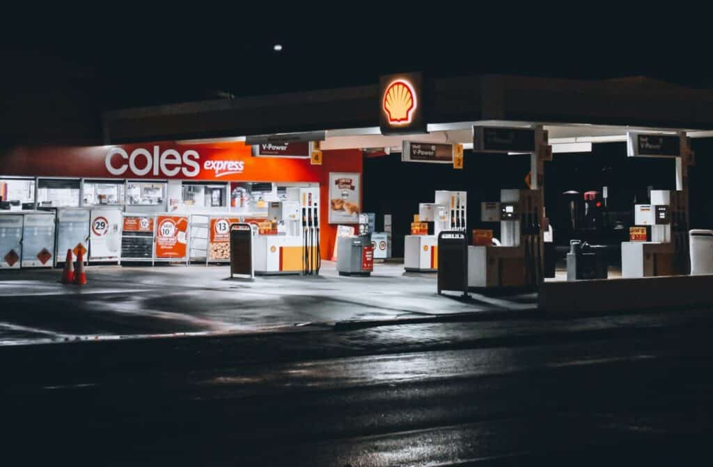 Perth Coles Fuel Station